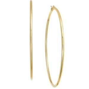 And Now This 18k Gold tone over Brass  Hoop Earrings